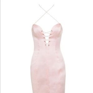 House of CB pink satin dress, Never worn before